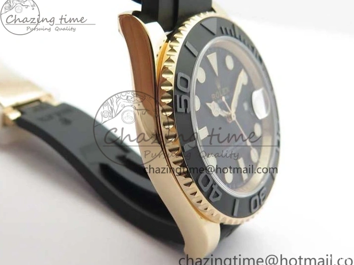 MiroTime 0523 Yacht-Master 116655 UBF 1:1 Best Edition 3D Black Ceramic Bezel on Black Rubber Strap A2836(Free Extra Strap) SunProtective 3061